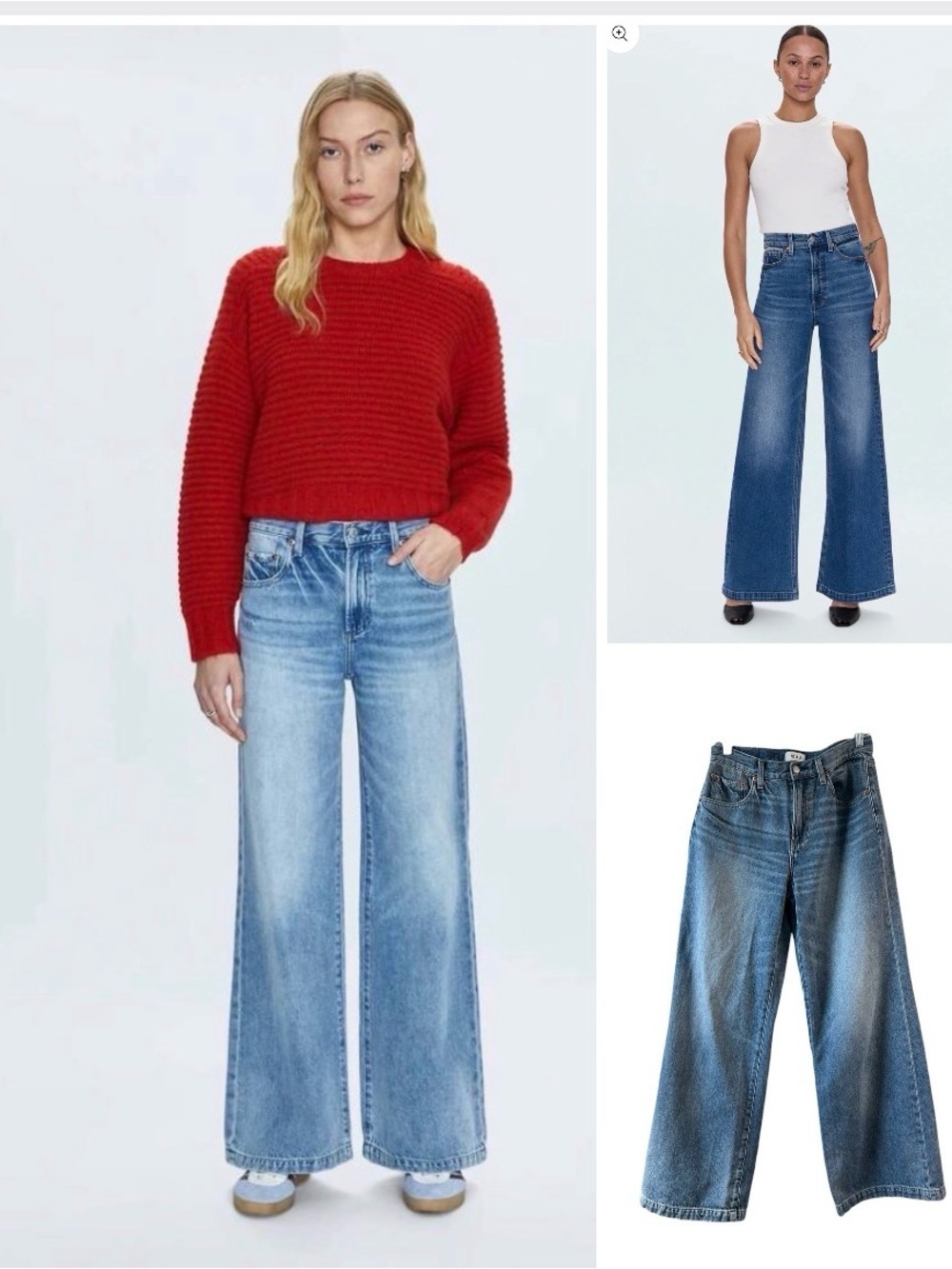 Pistola NWOT High waist Wide leg jeans